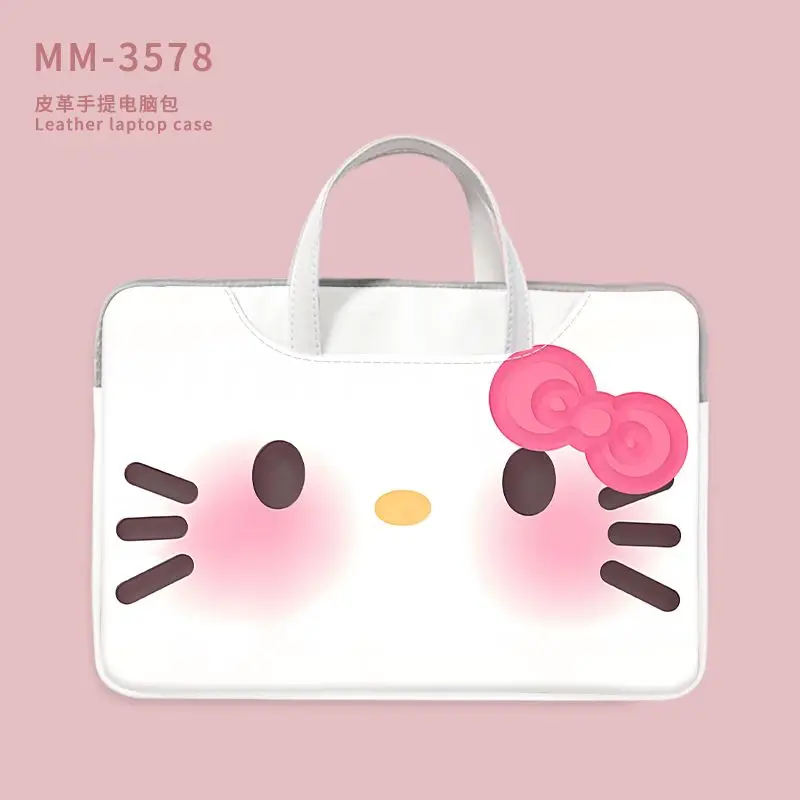 Kawaii Sanrio Hello Kitty Laptop Bag Waterproof Storage Notebook Bag 13/14/15/16Inch Portable Shockproof Protection Laptop Bags