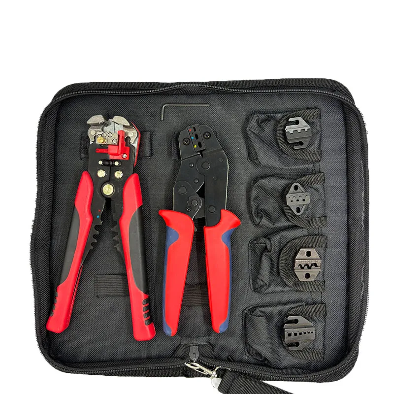 SN-02C Multi-jaw Crimping Pliers, Wire Stripper Combination Tool Set For OT/UT terminal Spring Insert Cord End Terminals