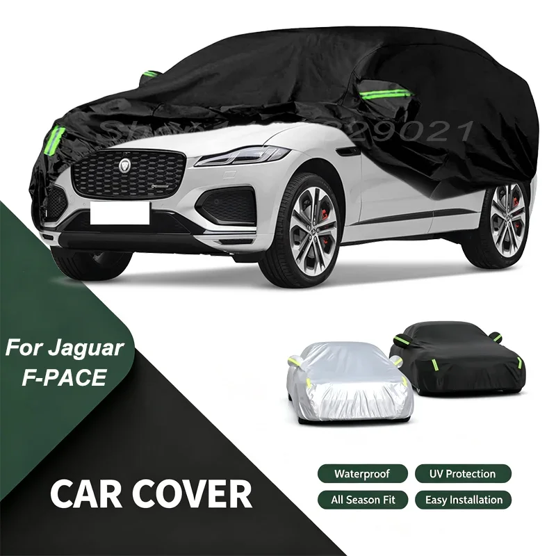 Car Cover For Jaguar F-PACE Waterproof Dustproof Outdoor Protection,UV Snow Sun Resistant Auto Exterior Cover Car Sunshade