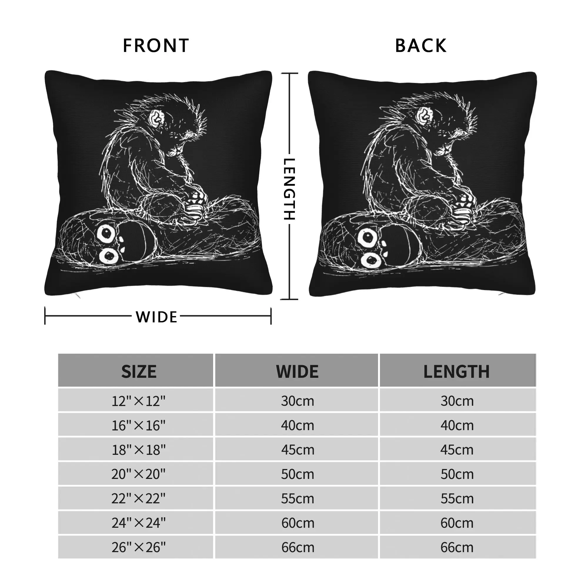 Punch Baby Monkey Plush Toy Pillow Cover  Fashion Pillow Case For Chair Sofa Home Decor Soft Pillowcases Gift