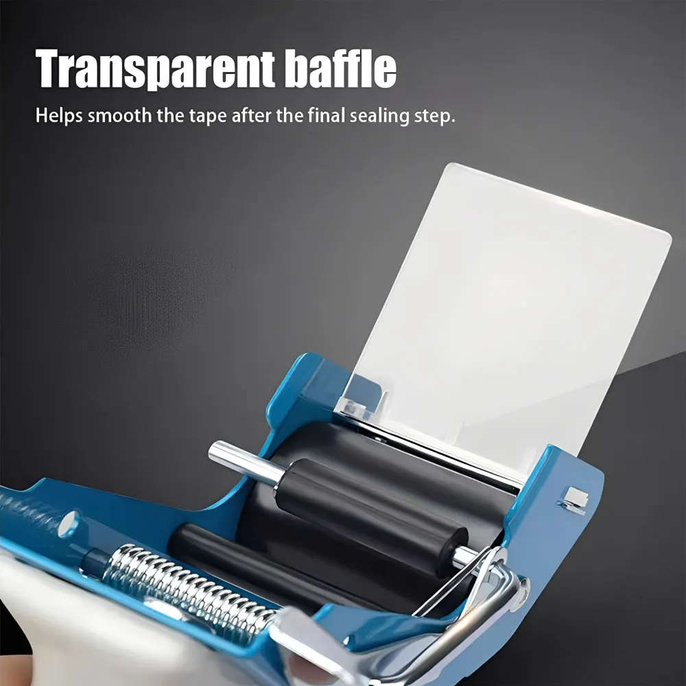 1PC comfortable grip tape dispenser (handle color random), does not include tape, ideal for warehousing and logistics.