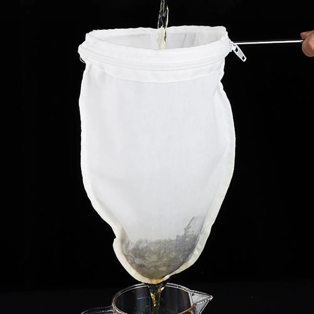 

Tea Filter Bag Coffee Strainer Medium Kitchen Supplies High Density Cotton Net No Residue Reusable Thickened Steel Rings