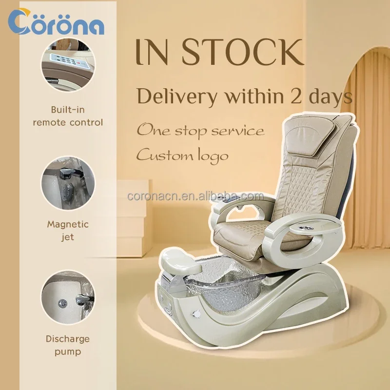 2025 Beauty Nail Salon Furniture Luxury Modern Electric Multifunctional Foot Spa Massage Pedicure Chairs