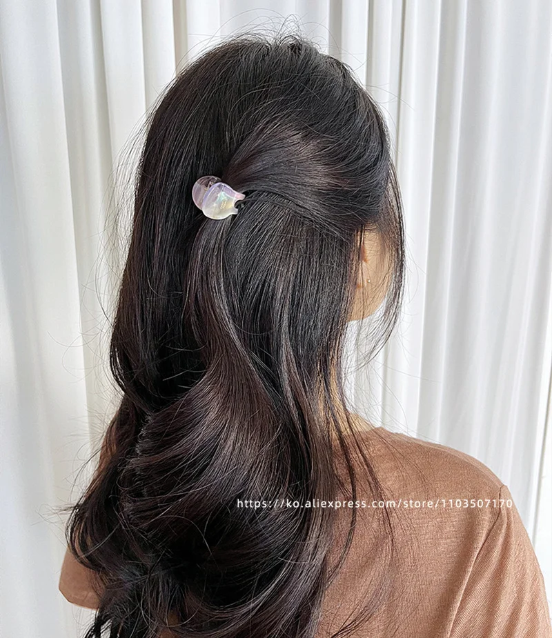 French high-end small hair clip~South Korean FRANCE home small hair clip exquisite round bangs clip top clip hair accessories