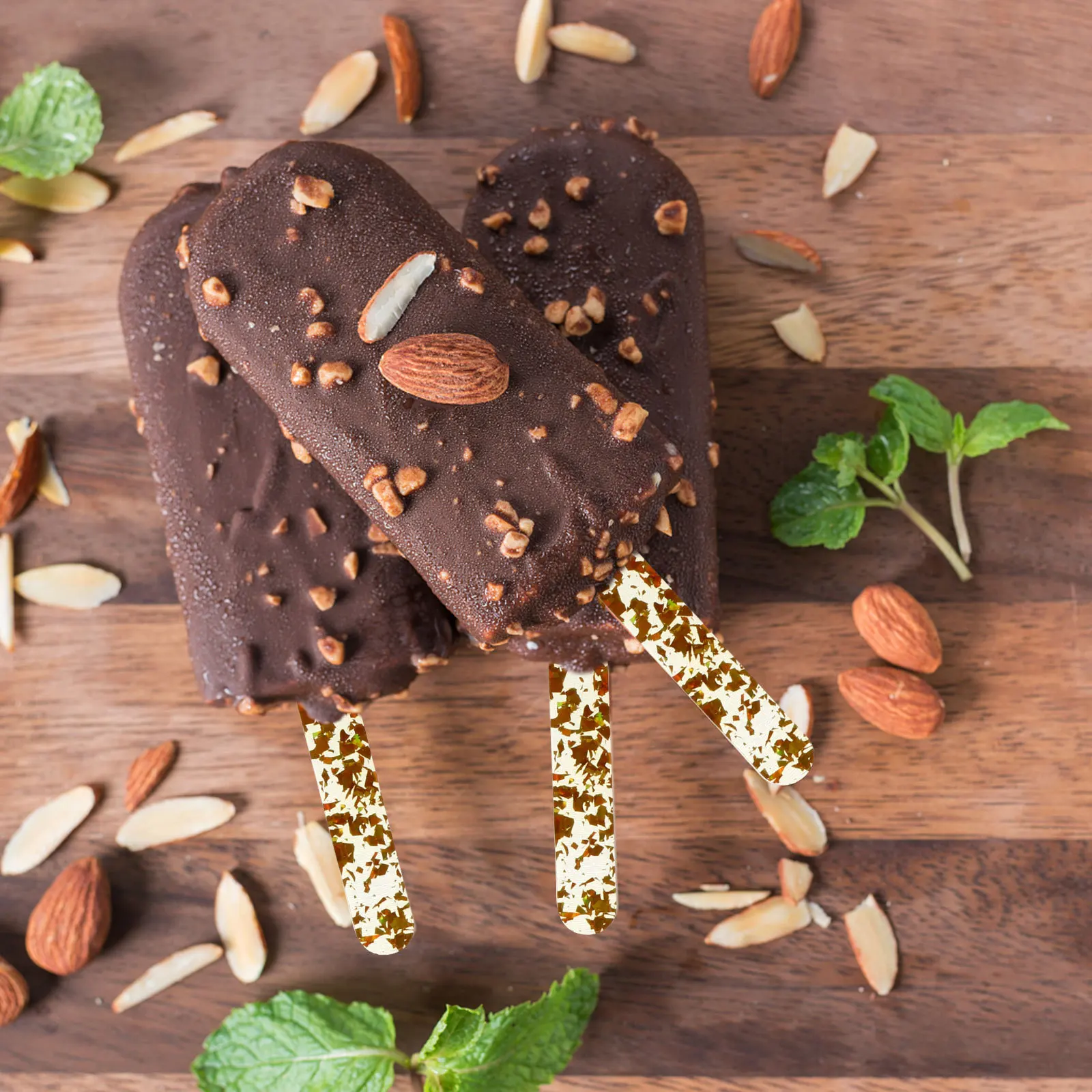 

25Pcs Popsicle DIY Stick Food Grade Reusable Craft Sticks for Ice Cream Cake Supplies DIY Popsicle Stick Craft Sticks