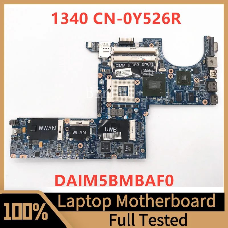 

Mainboard CN-0Y526R 0Y526R Y526R For Dell Studio XPS 1340 Laptop Motherboard DAIM5BMBAF0 GT210M 100% Full Tested Working Well