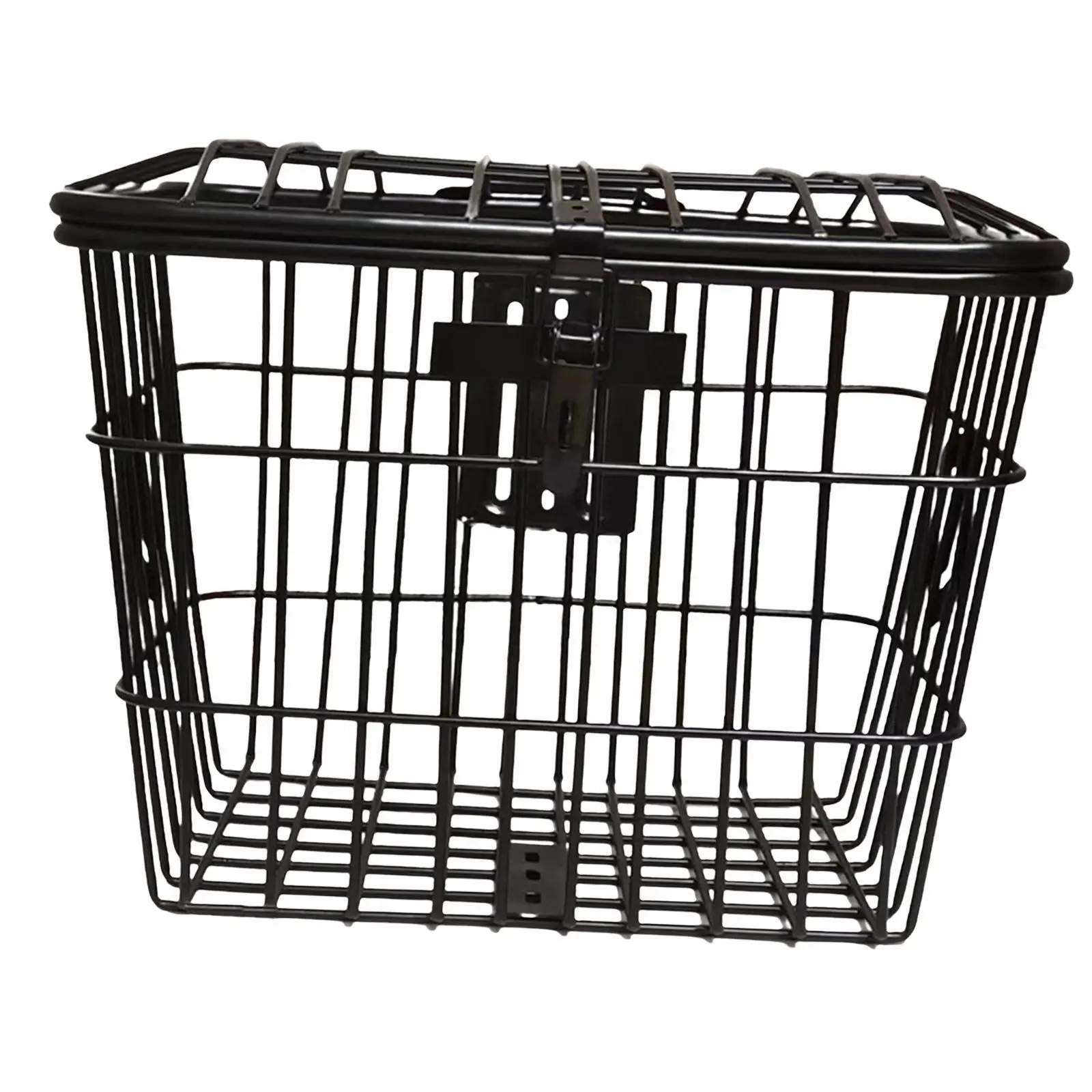 Metal Bike Basket Organizer with Mounting Screws Large Space for Tricycles