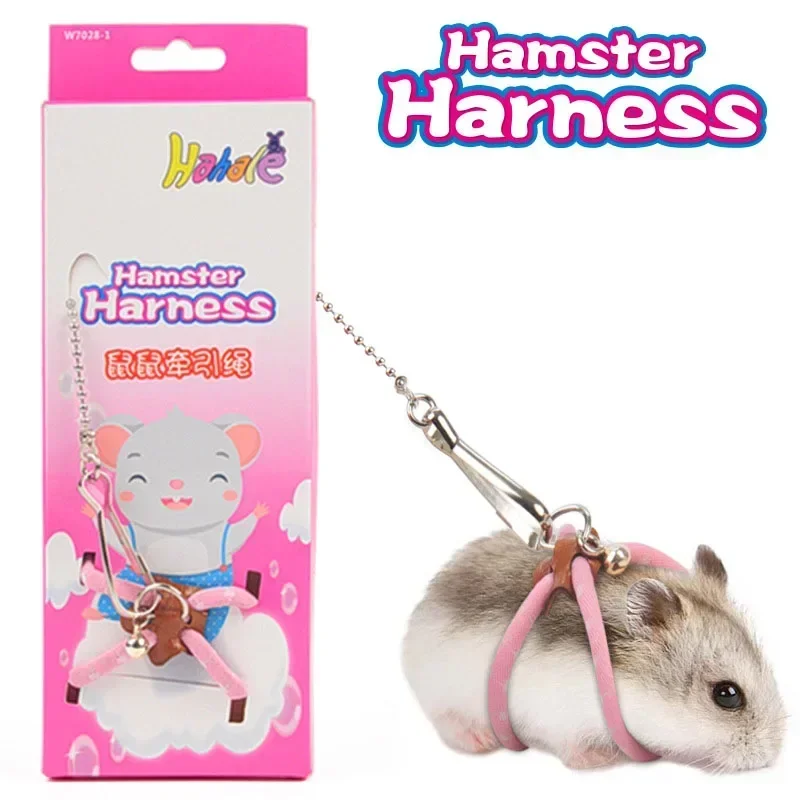 Small Animal Pet Adjustable Soft Harness Bird Mouse Hamster Ferrets Rat Pig Leash Anti-bite Traction Rope Guinea Pig Accessories