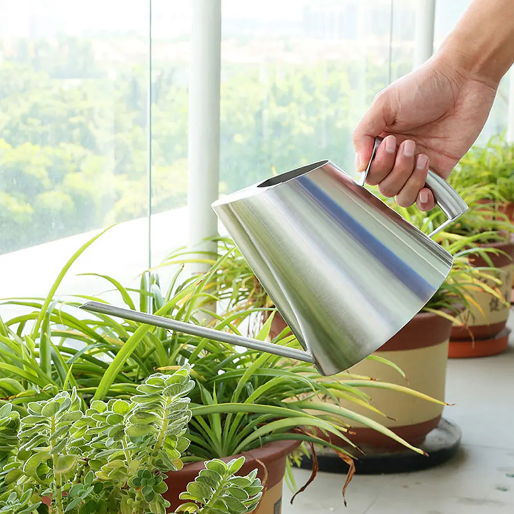 

1Pcs Stainless Steel Watering Pot 400ml Durable Lightweight Indoor Outdoor Garden Accessory Plant Flower Water Kettle