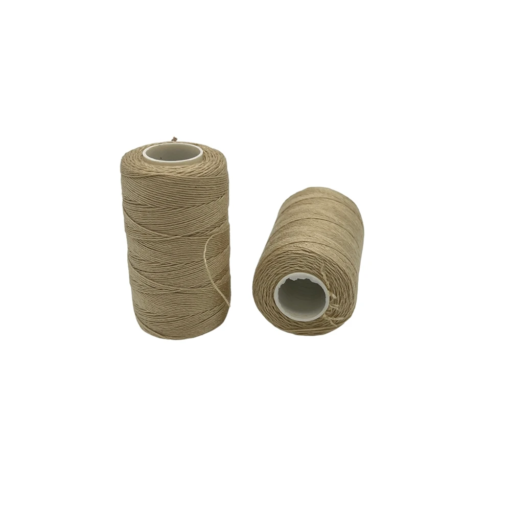 Blonde Thread Needle Kit 25 pcs C Curved Needle with 5 Small Rolls Blonde Color Hair Weaving Cotton Thread