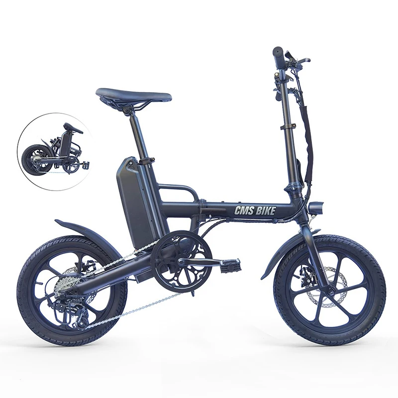 

Variable speed folding electric bike 16-inch lithium battery-assisted E bike small man/women electric bicycle 36V250W