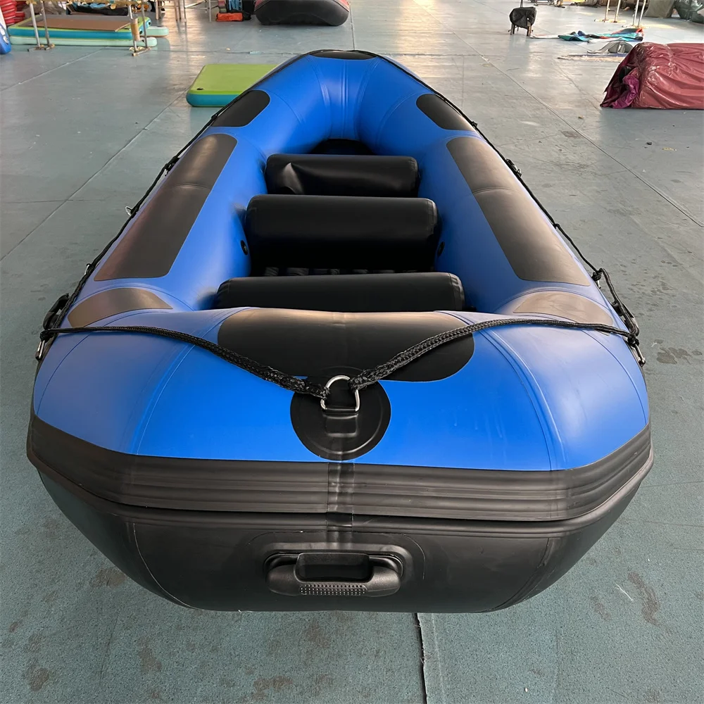 8-Person Heavy Duty Drop Stitch White Water Rafting Inflatable Kayak Sport Yacht For River Surfing Self-Bailing Floor 8 Persons