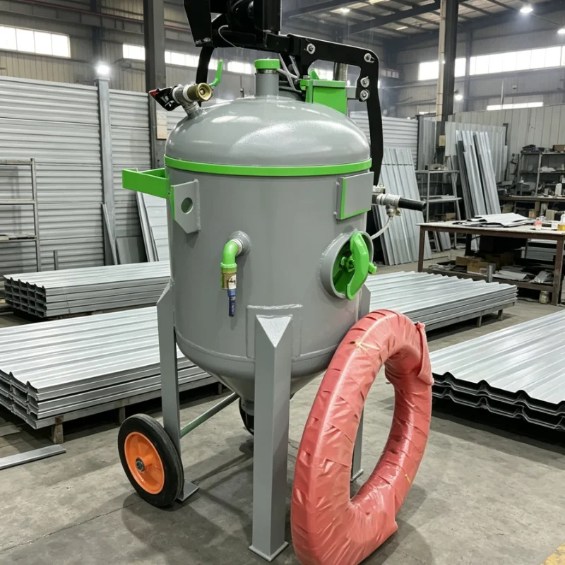 Automatic Turntable Sandblaster, Rotary Sand Blasting Machine for Metal Parts Rust Cleaning and Surface Finishing