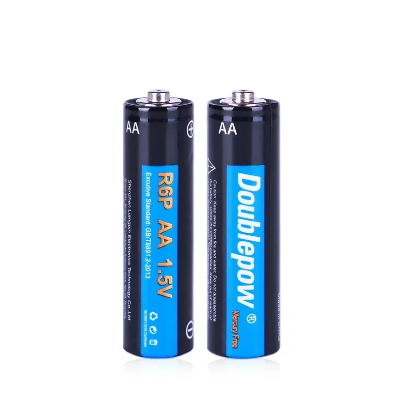 Doublepow 1.5V Disposable Battery AA/AAA Carbon Zinc Battery for Toys Remote Control Cordless Mouse Shaving Razor Microphone