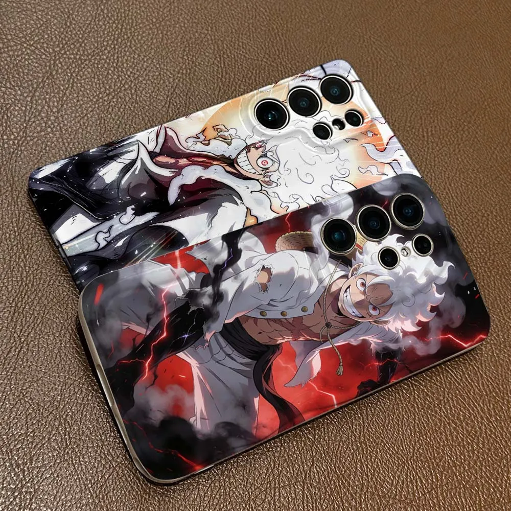 

Hot Anime Monkey D. Luffy For Samsung Galaxy S26 S25 S24 S23 S22 S21 Plus Ultra FE Lite 5G Feilin Wave Oil Shell Phone Case