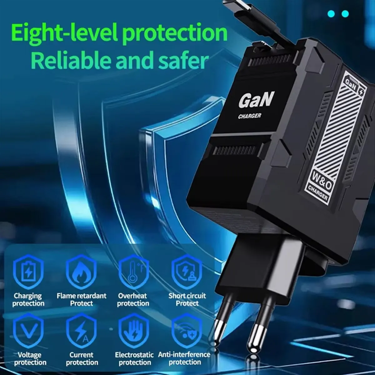 A32M New GaN 20W Fast Charging PD3.0 Charger Type C Quick Charger for IPhone for Samsung for Xiaomi US PLUG