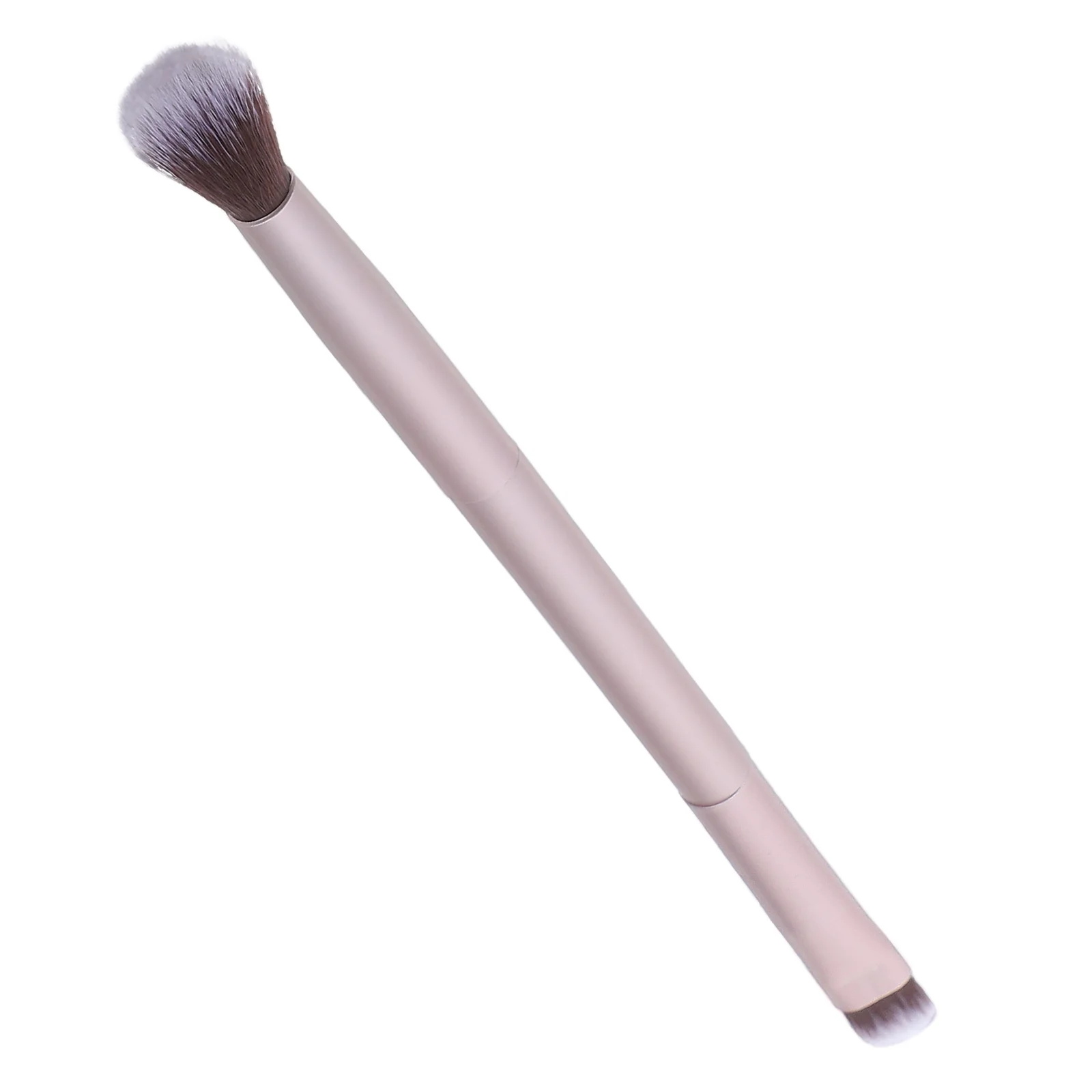 

Makeup Brush Double Ended Tool Premium Aluminum Handle Soft Bristles For Daily Use Women'S Cosmetics Brush
