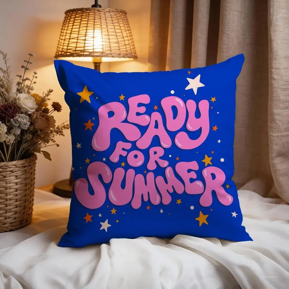 Art MMotivational Quote Cushion Cover Premium Comfort Reversible Pillow Cove -Two in One Design for Any Room & Car Interior