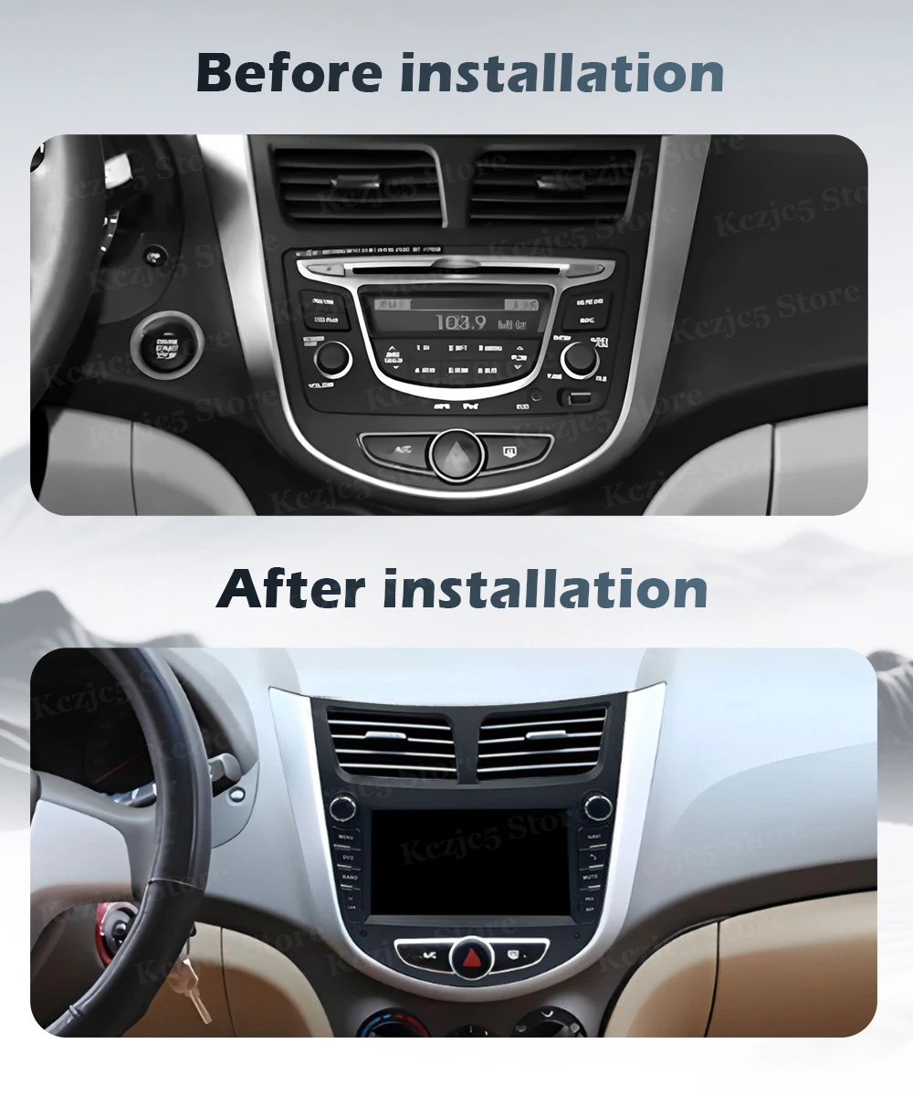 For Hyundai Solaris Accent Verna 2010-2016 Wireless CarPlay Android 16 Car Radio Multimedia Player Navigation GPS Media Stereo