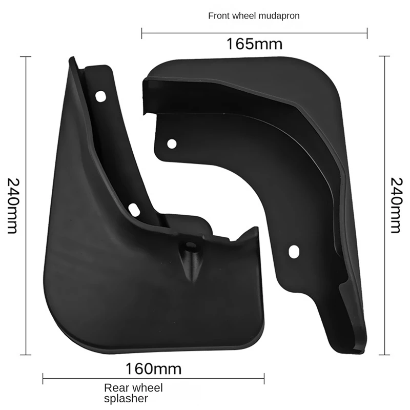 4Pcs Car Mud Flaps For Dongfeng DFSK Glory 500 2022 Mudguards Fender Mud Guard Flap Splash Flaps Accessories