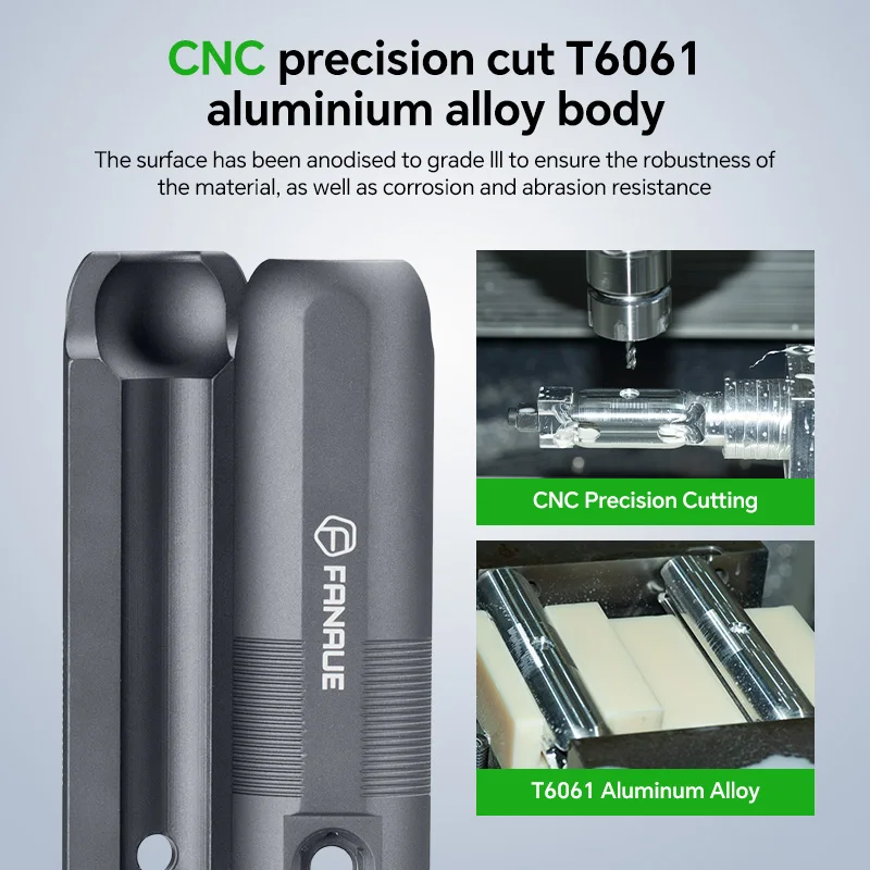 FANAUE سبائك الألومنيوم دراجة نارية الرياضة حامل كاميرات مراقبة عالي الجودة 360 ° قضيب توصيل رأس كروي دوار 6 سم يدعم رأس كروي 20 مم #2