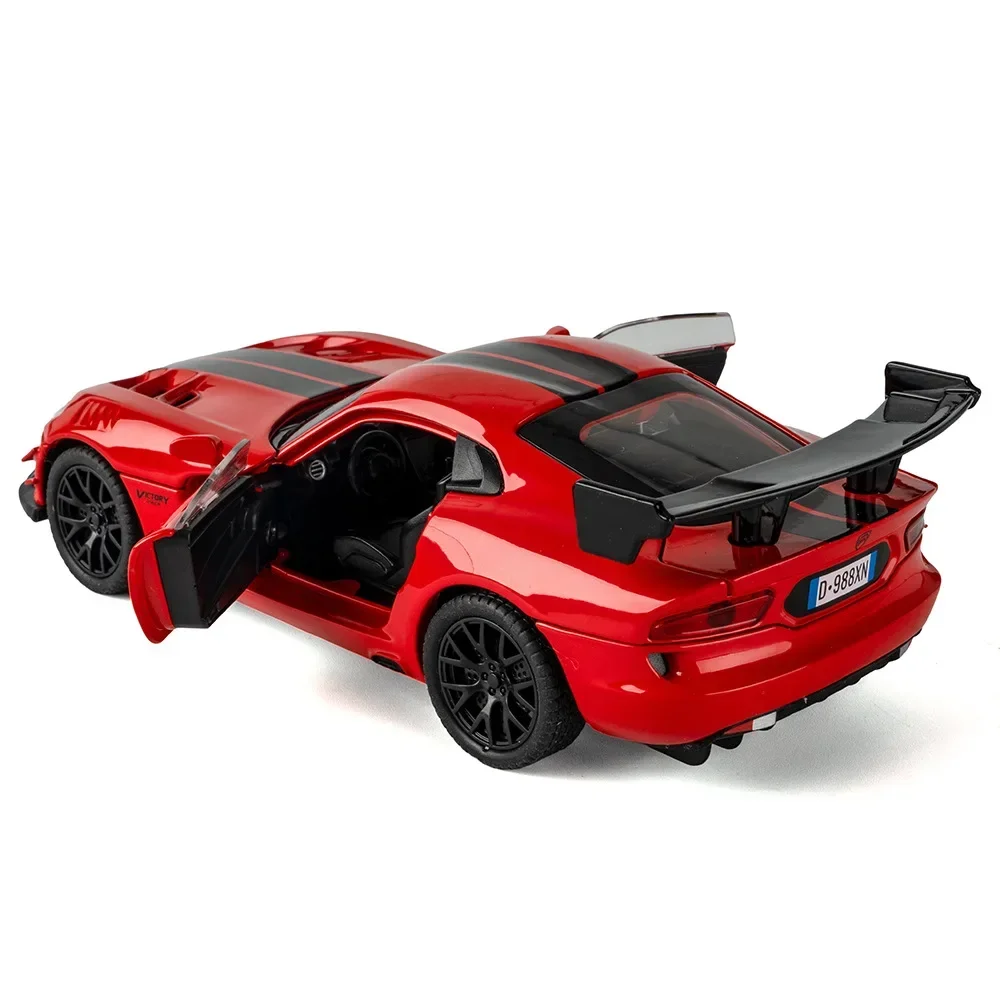 1:32 دودج فايبر SRT Supercar سبيكة سيارة Diecasts ولعبة المركبات لعبة معدنية نموذج سيارة مجموعة الصوت والضوء لعبة أطفال