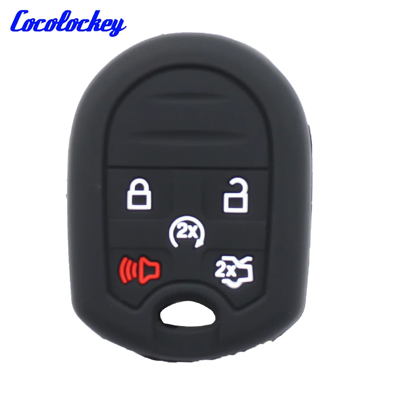 

Силиконовый чехол для ключей Cocolockey для Ford Edge Expedition Explorer Flex, удаленный брелок для ключей, защитные автомобильные аксессуары, 2 шт./лот