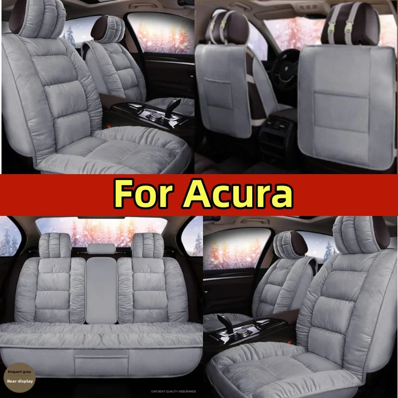 

Car seat cover short plush winter warmth, thickening, front and rear rows fully wrapped 5 seat covers For Acura ILX 2013-2019