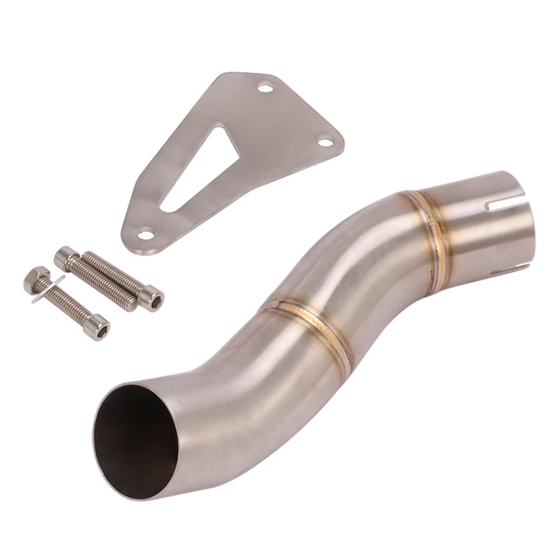 For Triumph Speed Triple 1050 / R 1050 / 94R Motorcycle Exhaust Escape System Middle Link Pipe Connecting Tube For 51mm Muffler