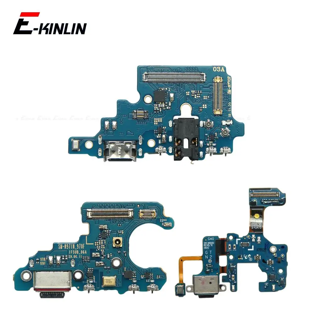 USB Charging Dock Port Board With Microphone Fast Charger Flex Cable For Samsung Galaxy Note 8 9 10 Plus Lite 20 Ultra