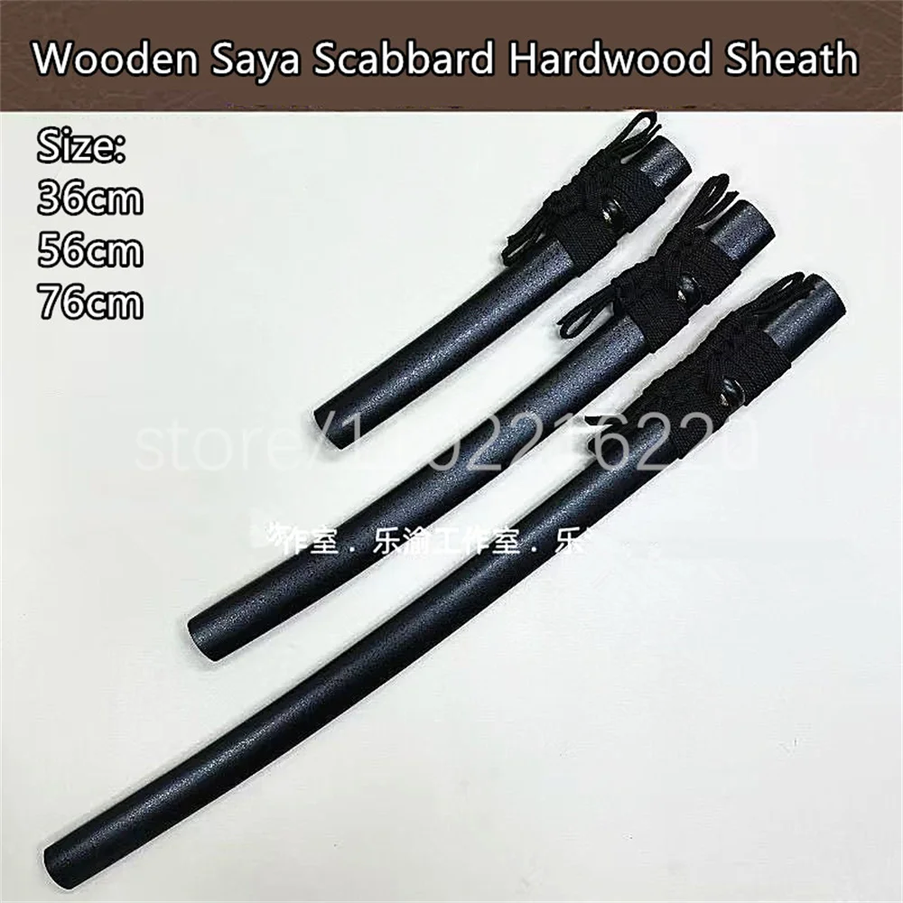 

High Quality Wooden Black Saya Scabbard Hardwood Sheath For Japanese Sword Wakizashi Tanto Samurai Katana Brand New