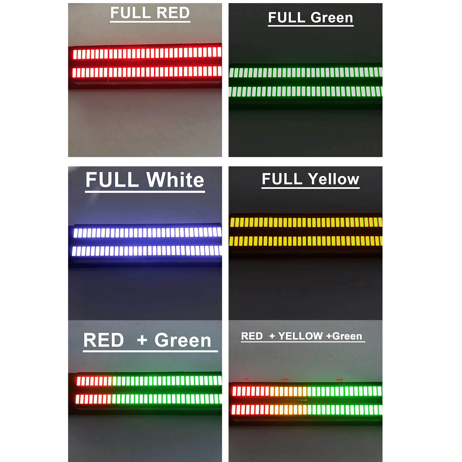 5-Mode Dual 32LED Audio Rhythm Light Music Spectrum LED Display Melody Lights Atmosphere Lamp Level Indicator FOR DC 5V-12V CAR