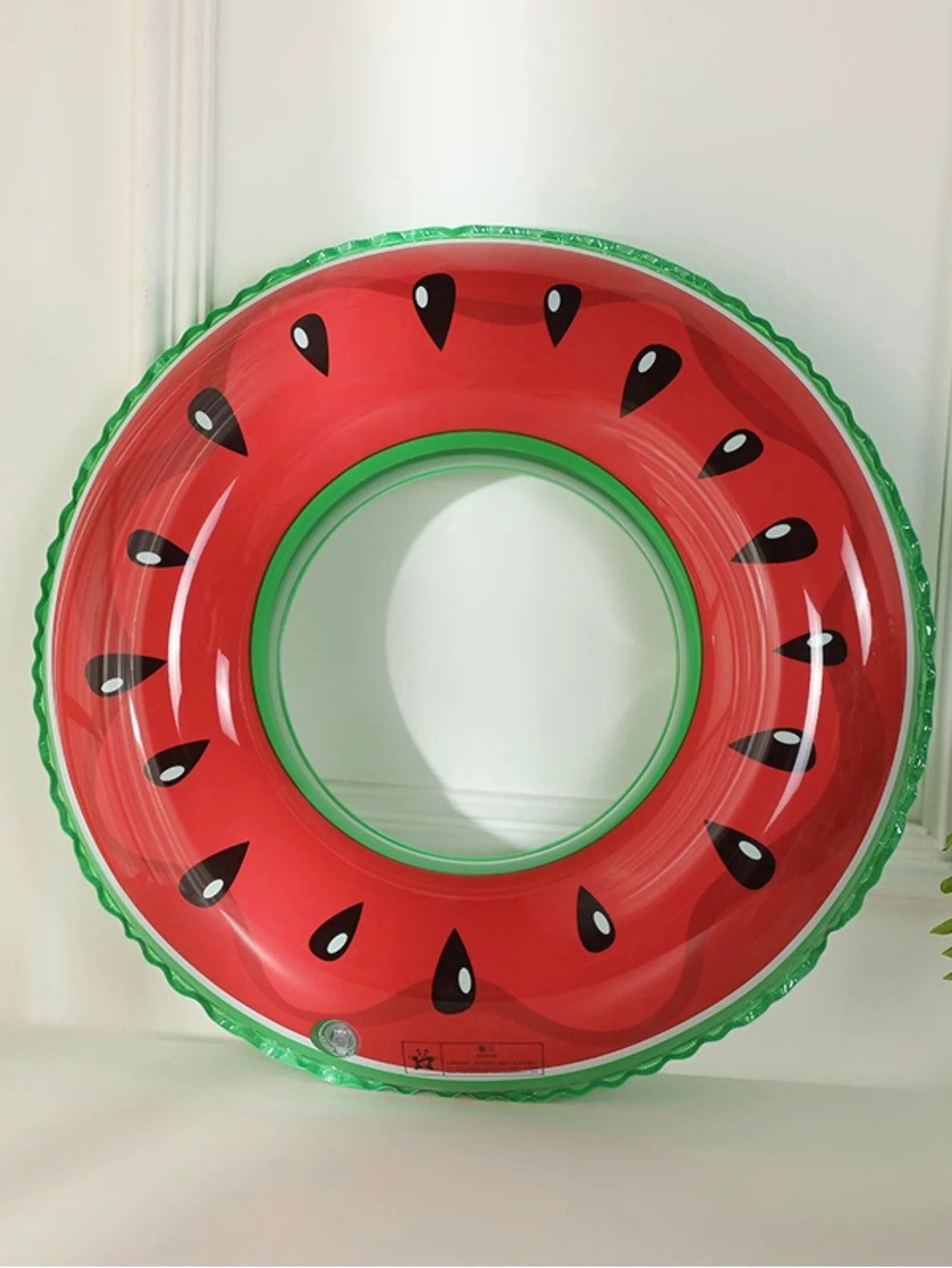1PC Inflatable Fruit - Watermelon Swimming Ring, Thickened PVC Floating Ring, Cute Fruit Shape Pool Float, For Taking Photos, Fo