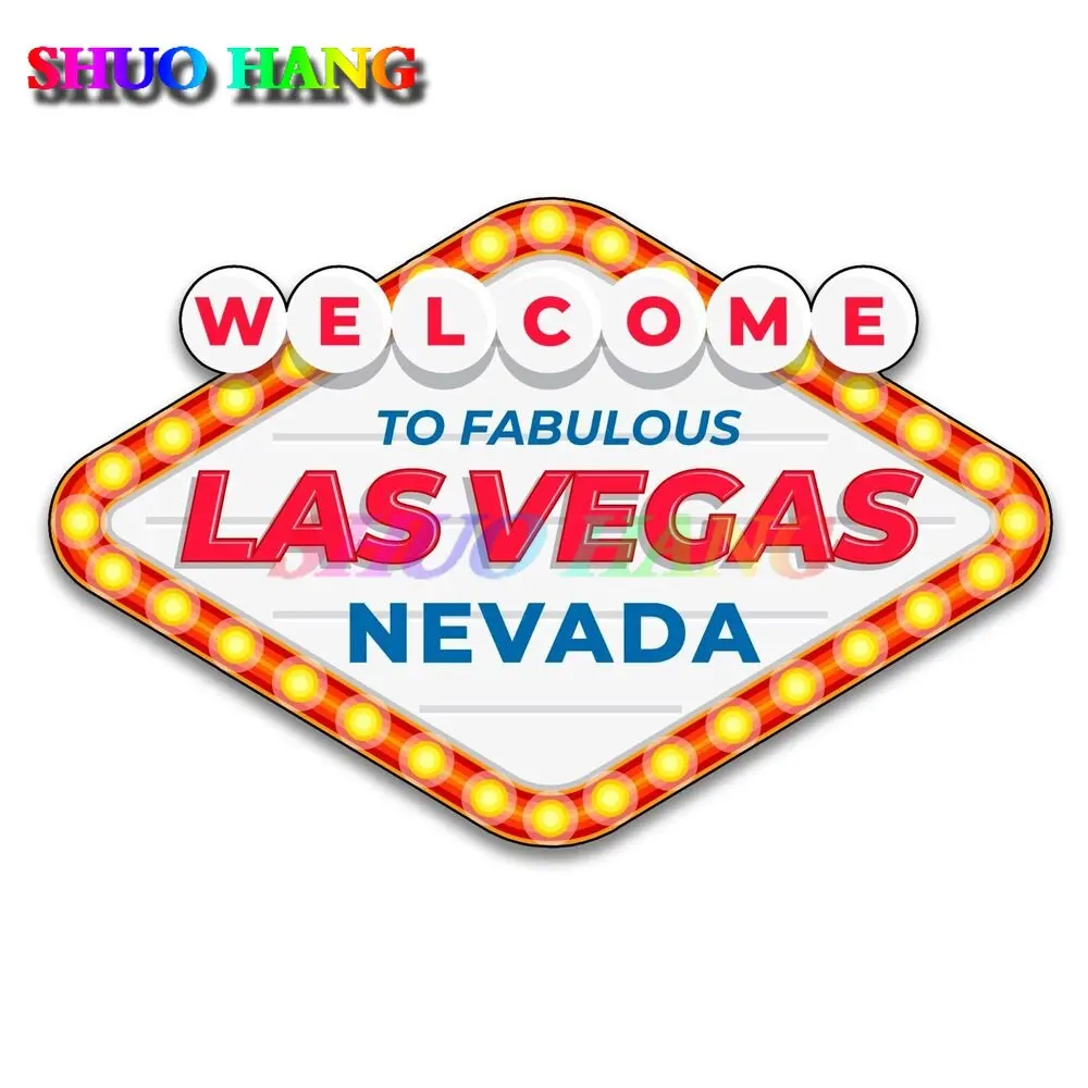 WELCOME TO LAS VEGAS FABULOUS USA DECAL STICKER Nevada 3M TRUCK VEHICLE WINDOW WALL CAR Vinyl NV Sign New Car Stickers