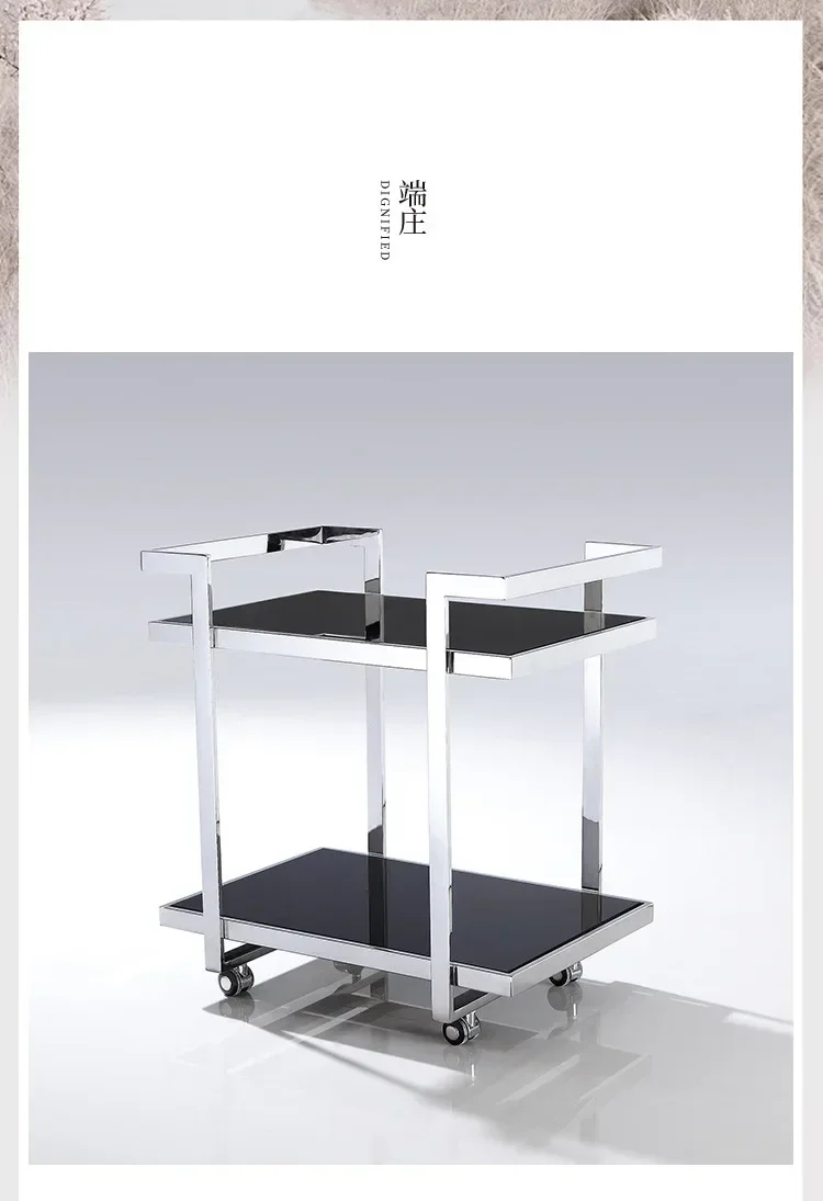 Подвижный простой креативный стеклянный край, журнальный столик для спальни, гостиной, бытовой, из нержавеющей стали, современный квадратный угол, несколько