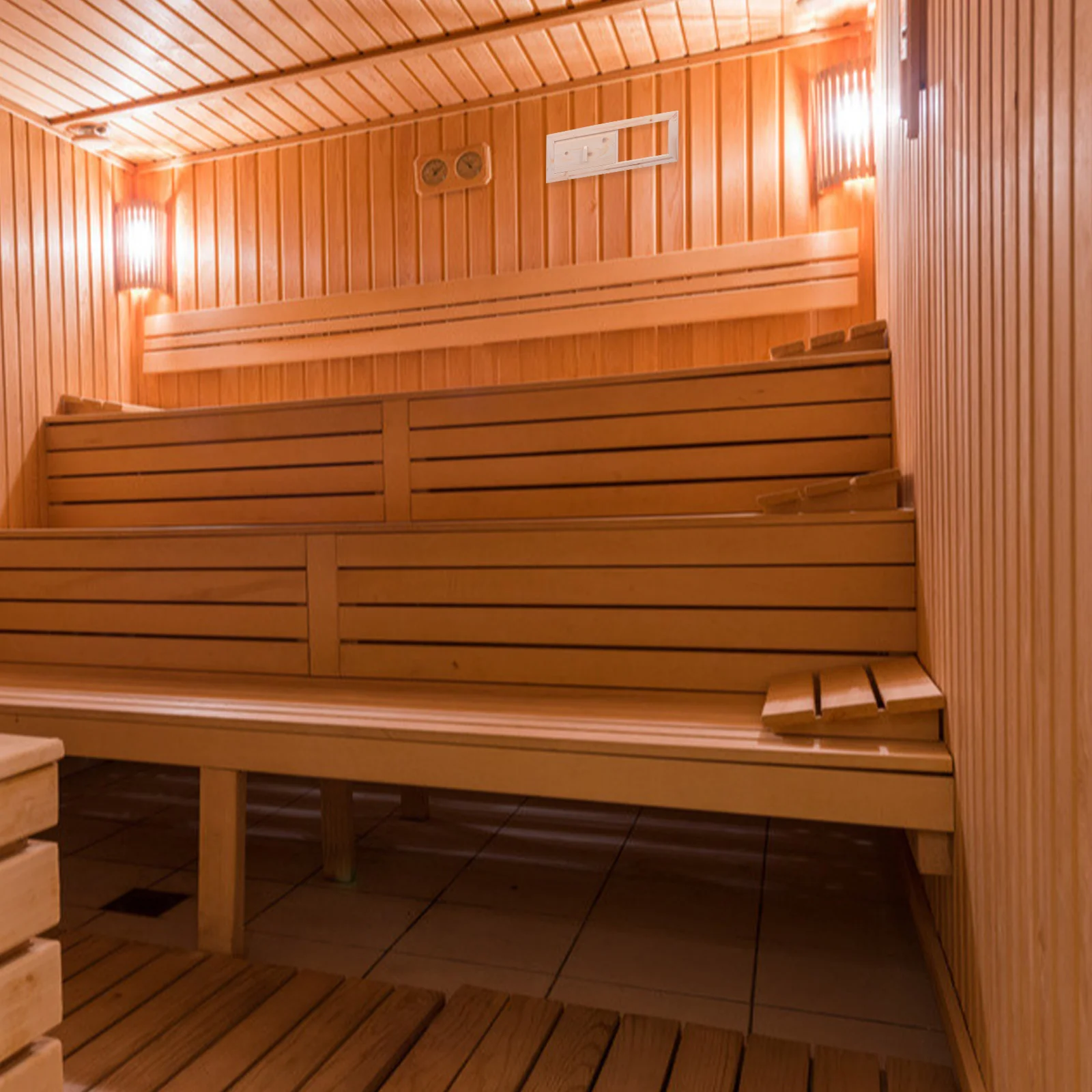 Acessórios para janela de ventilação de sala de vapor, persianas, painel de ventilação de sauna, equipamento de madeira