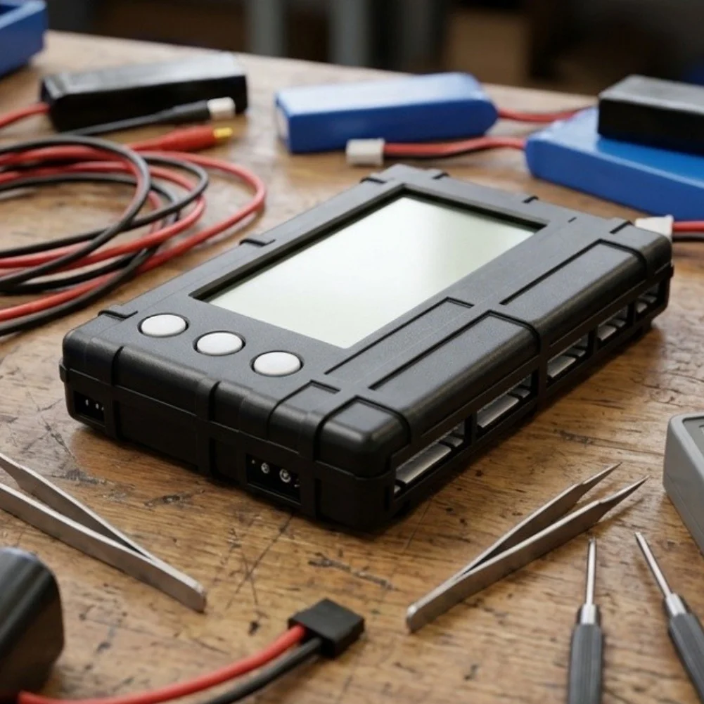 3-in-1 Balancer for Lipo LiFe Li-ion Batteries 2S-6S Featuring Digital Voltage Display Balancing and Discharge Control