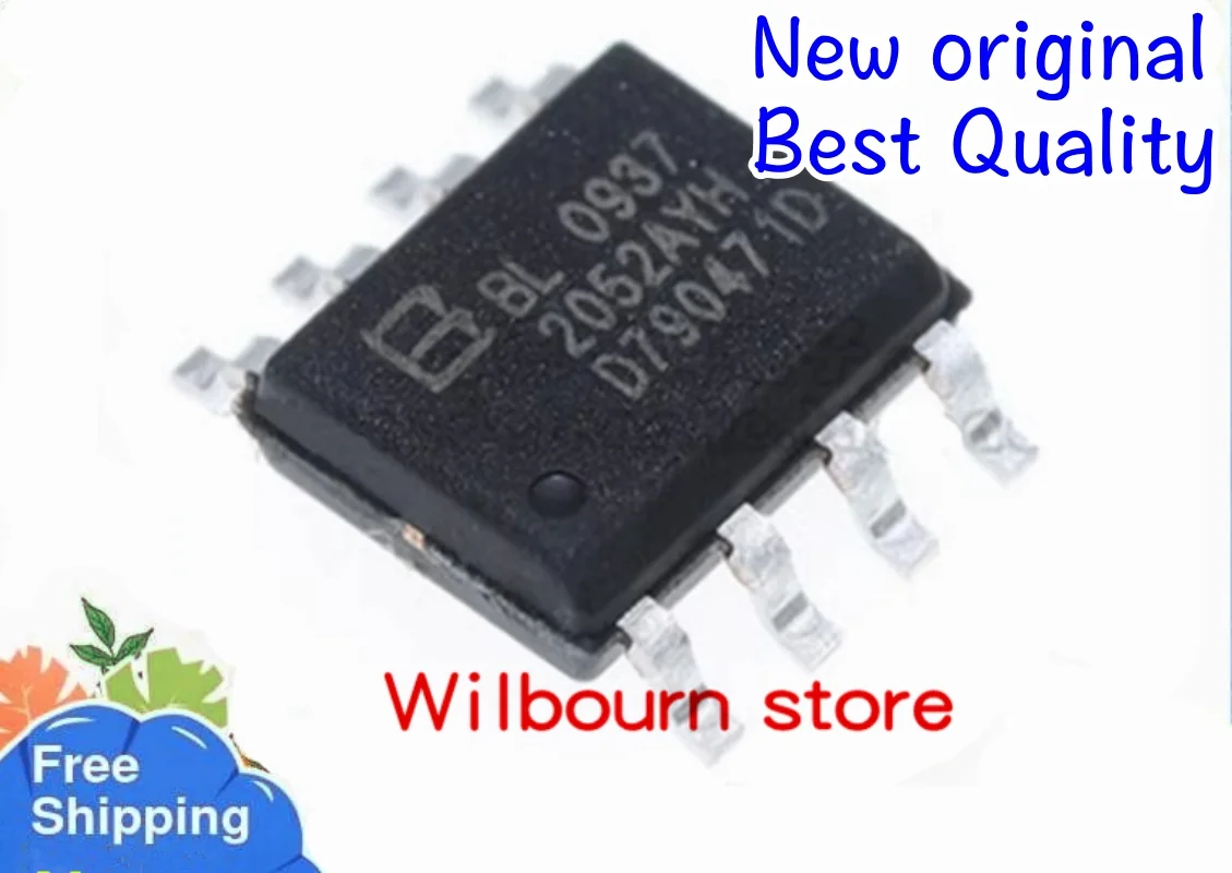 Nieuwe originele 10 STKS ~ 100 STKS/PARTIJ BL0937 BL0937B SOP8 elektrische energie meting chip