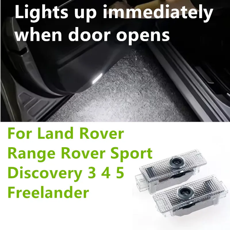 

Светодиодный светильник для Land Rover Range Rover Sport Evoque SVR, лазерный проектор, автомобильный логотип, дверной светильник, сигнальные лампы, значок, аксессуары