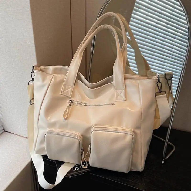 

New Fashion Women Shoulder Bag PU Leather Large Travel Tote Bag Commute Shopping Handbag Business College Laptop Crossbody Bags