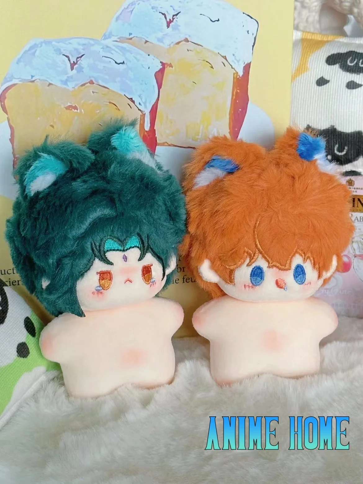 Plushie Game Genshin Impact Tartaglia Xiao 10cm Doll Toy Plush Sea Star Body Cosplay Original Kids Gift W