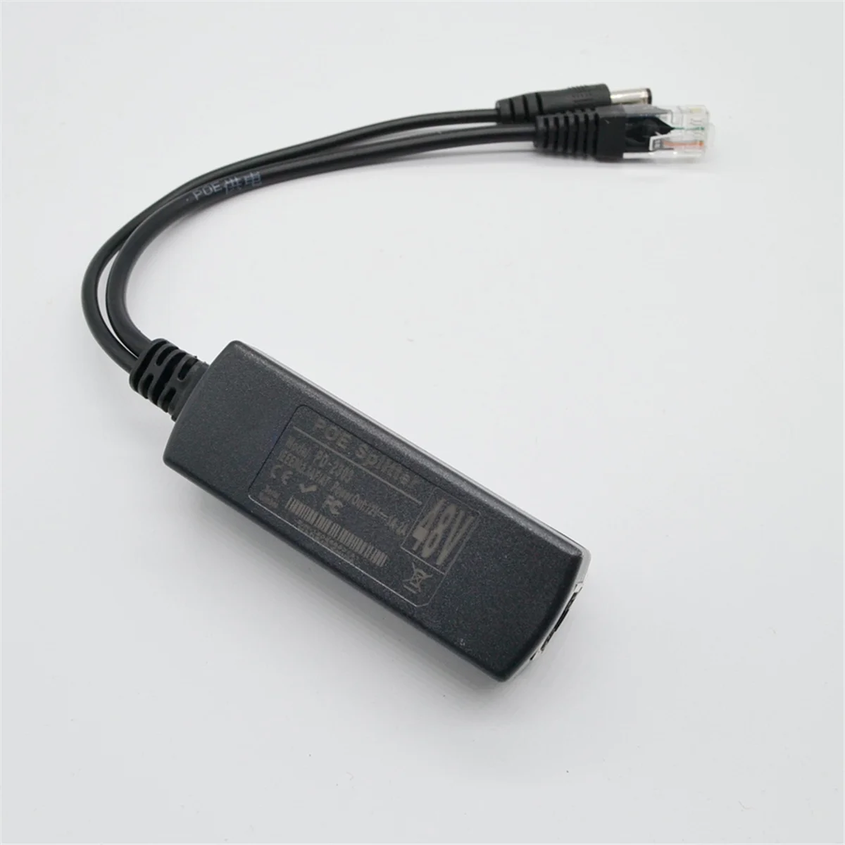 Gigabit Mini PoE Splitter 10/100/1000Mbps, HITAM