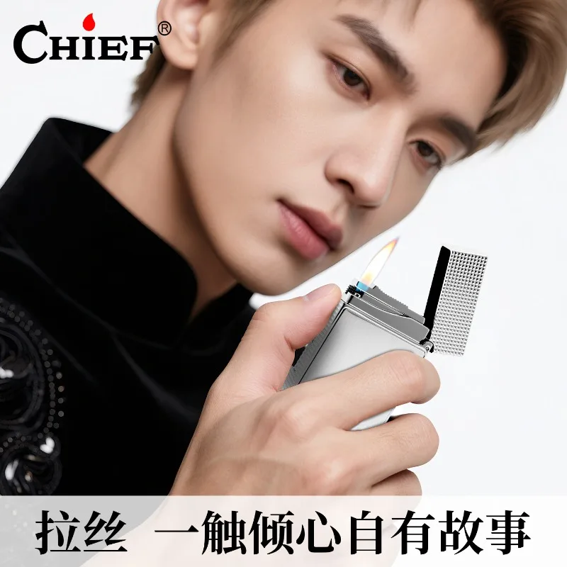 2026 The Chief Never Ends-Chief Brass Sound Inflatable Lighter Is A Beautiful Birthday Gift for Your Boyfriend