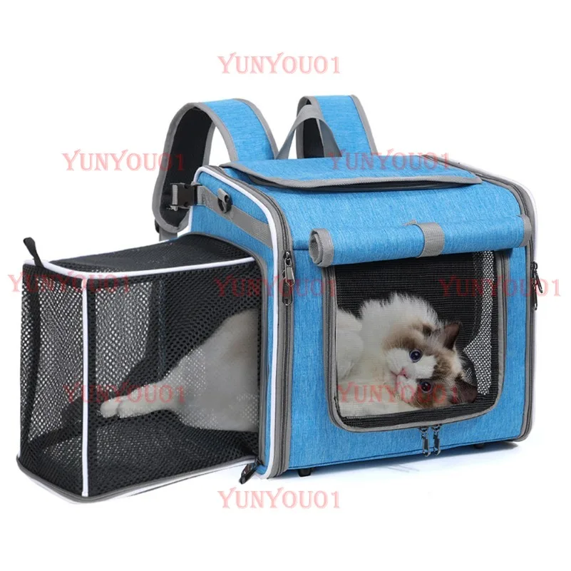 

Портативный рюкзак для кошек, можно расширить, маленькая сумка для домашних животных, сумка для велосипеда для кошек