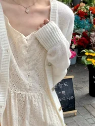 Elegant A-Line Lace Dress Hollow out Strapless Gown with Inner  High Waist Casual Style mid Sleeve One-Shoulder Design