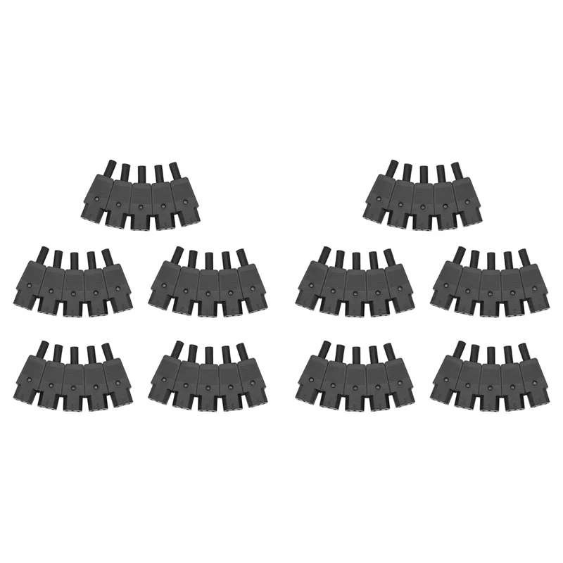 

A52T 50PCS IEC 320 C13 Female Plug Adapter 3Pin Socket Power Cord Rewirable Connector