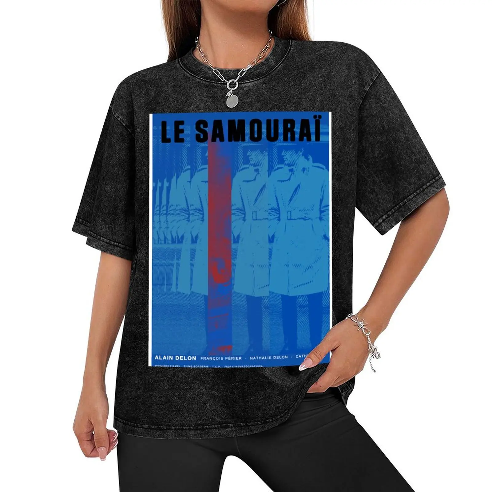 Le Samourai (1967) - Movie poster design T-Shirt customs design your own affliction shirts workout shirts for men