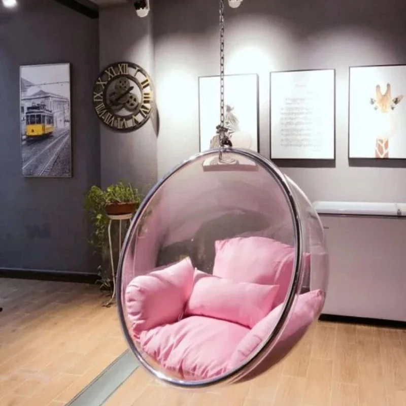 Swing Adult Balcony Small Hanging Chair Indoor Single Lazy Bedroom Small Sofa Chair Tiktok BubbleChair