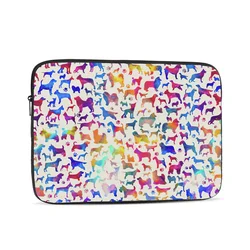 Fun Colorful Dog Breeds Computer ipad Laptop Cover Case17 15 13 12 10 Inch Laptop Sleeve Bag Portable Cover Fundas Pouch