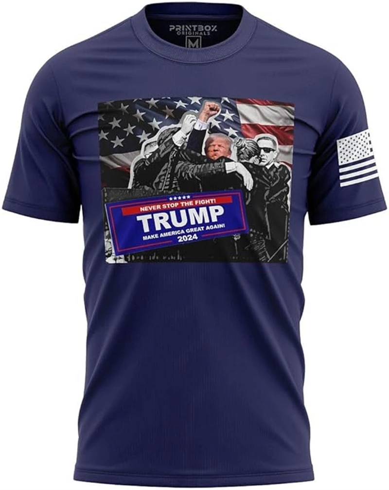 Novelty Donald Trump Supporter 3D Printing T-Shirt Men Women Fashion O-Neck Short Sleeve T Shirt Casual Streetwear Mens Clothing